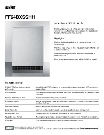 Spec Sheet