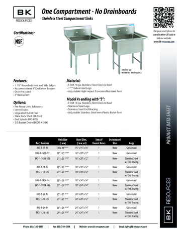 Spec Sheet
