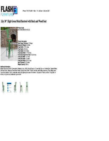 Spec Sheet