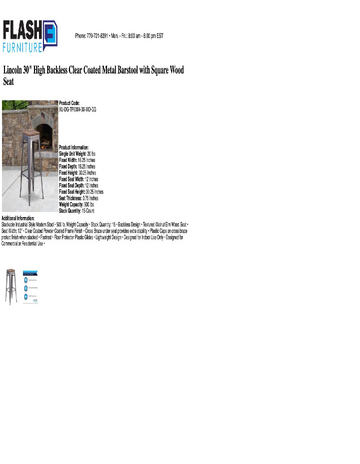 Spec Sheet