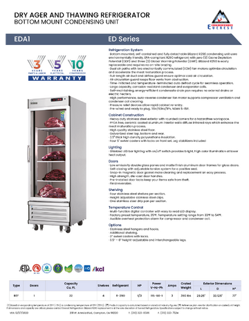 Spec Sheet