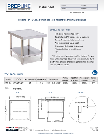 Spec Sheet