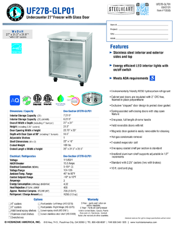 Spec Sheet