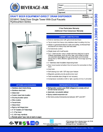 Spec Sheet