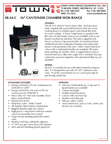 Spec Sheet