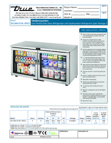 Spec Sheet