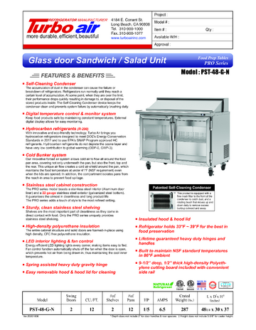 Spec Sheet