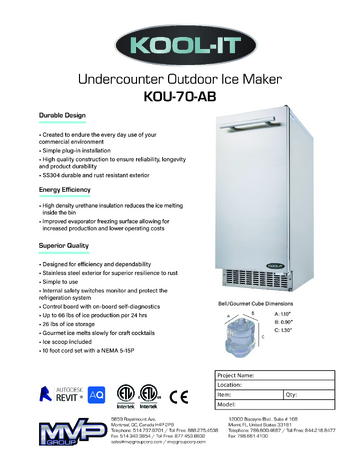 Spec Sheet