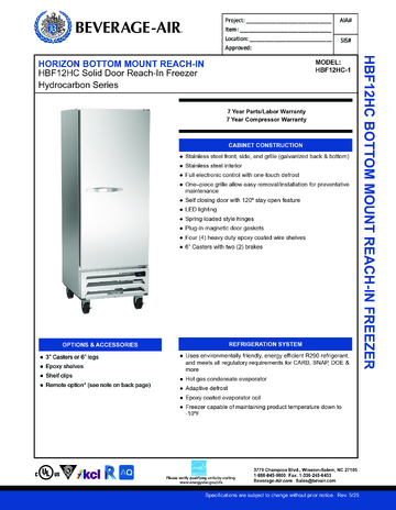 Spec Sheet