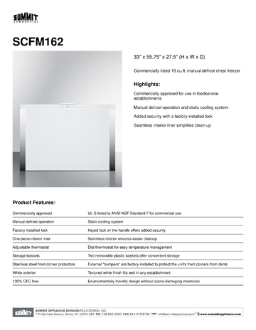 Spec Sheet
