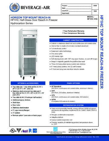 Spec Sheet