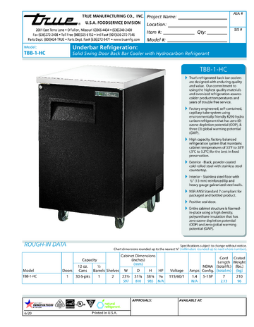 Spec Sheet