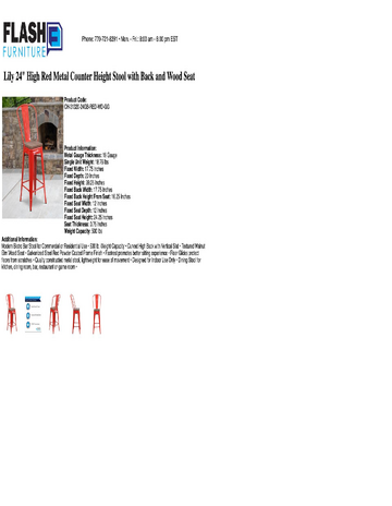 Spec Sheet
