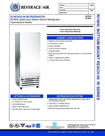 Spec Sheet