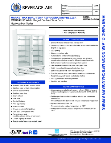 Spec Sheet