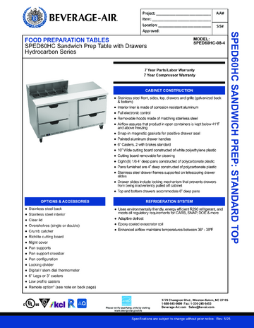 Spec Sheet