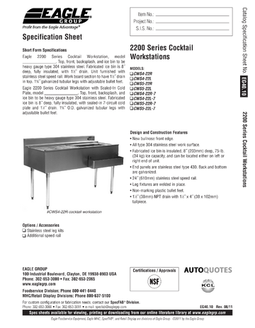 Spec Sheet