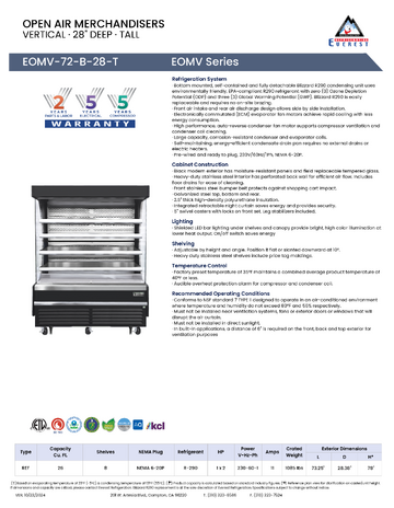 Spec Sheet