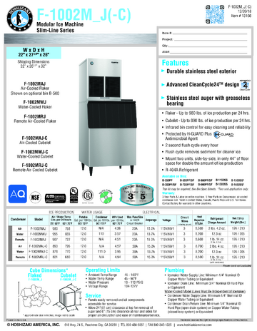 Spec Sheet