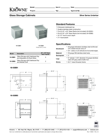 Spec Sheet