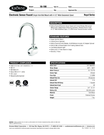 Spec Sheet