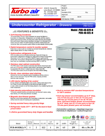 Spec Sheet