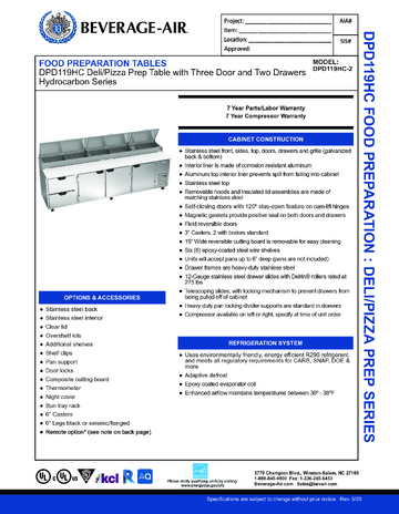Spec Sheet