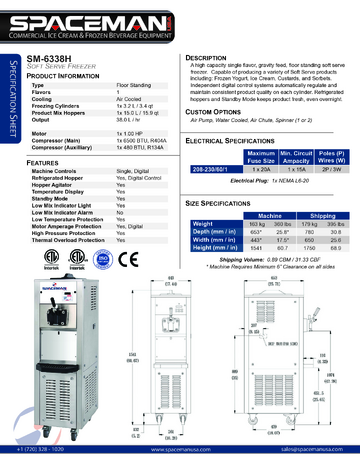 Spec Sheet