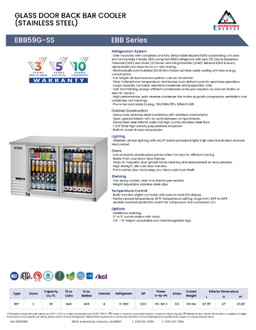 Spec Sheet