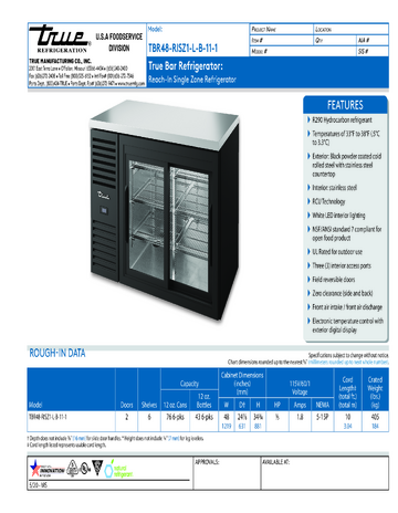 Spec Sheet