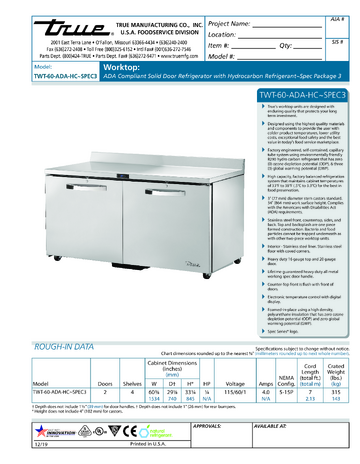 Spec Sheet