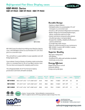 Spec Sheet