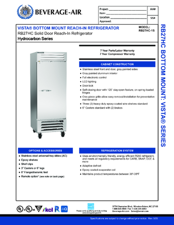 Spec Sheet