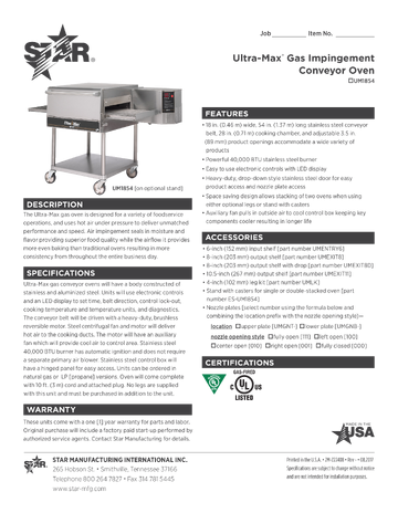 Spec Sheet