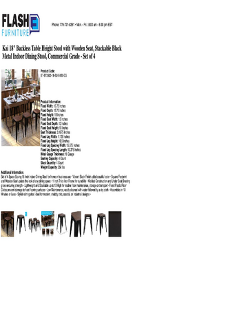 Spec Sheet