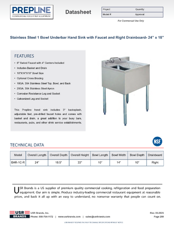 Spec Sheet