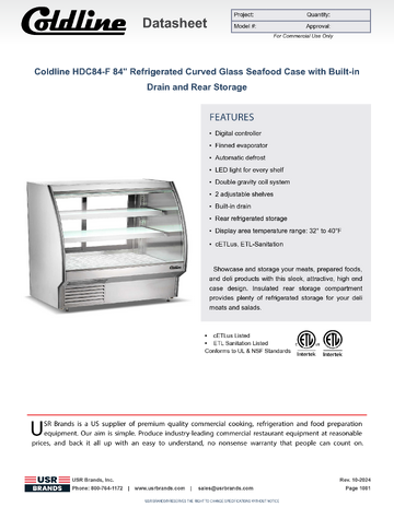 Spec Sheet