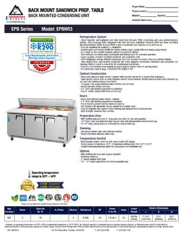 Spec Sheet