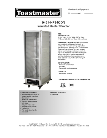 Spec Sheet