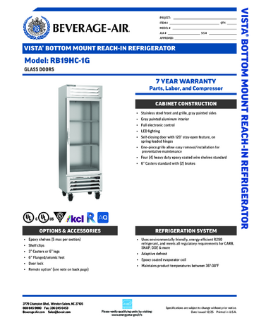 Spec Sheet
