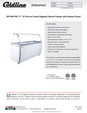 Spec Sheet