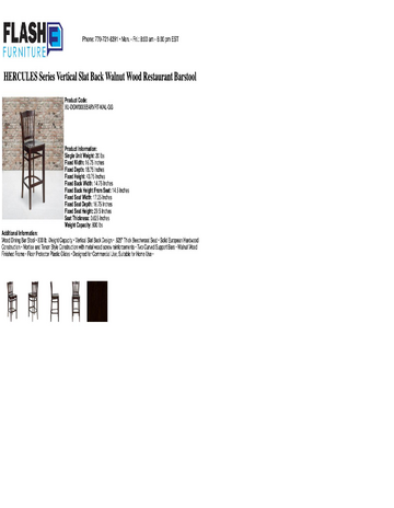 Spec Sheet