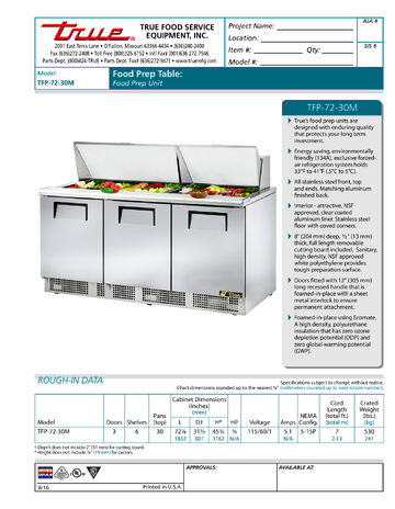 Spec Sheet