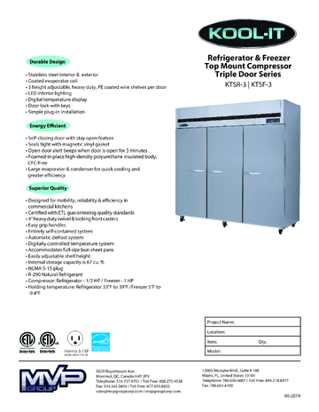 Spec Sheet