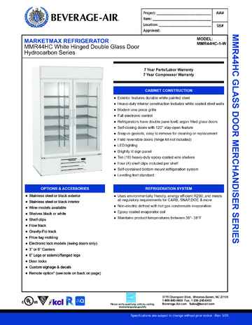 Spec Sheet