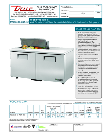 Spec Sheet
