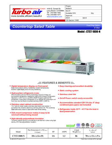Spec Sheet