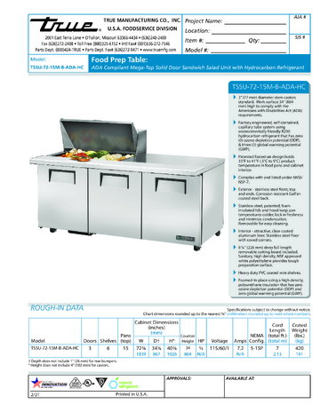 Spec Sheet