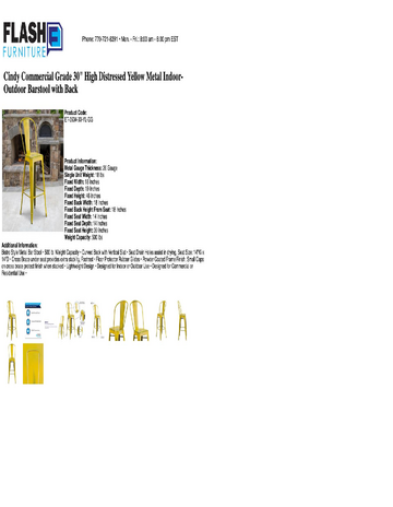 Spec Sheet