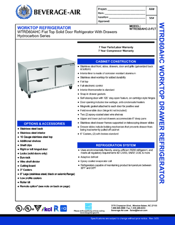 Spec Sheet